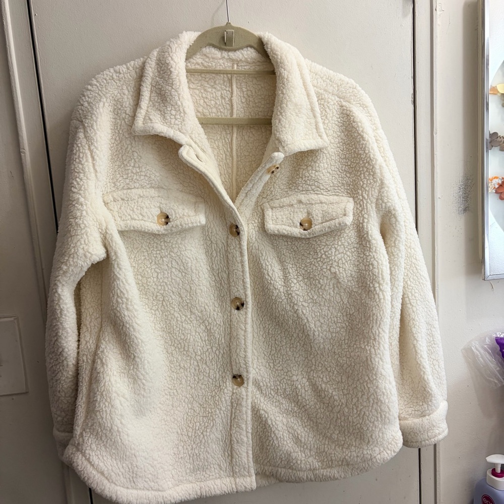 32 Degrees Cream Teddy Jacket